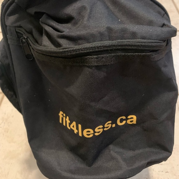 GoodLife Fitness "Get Fit 4 Less" Black Duffel Gym Bag - Picture 2 of 11